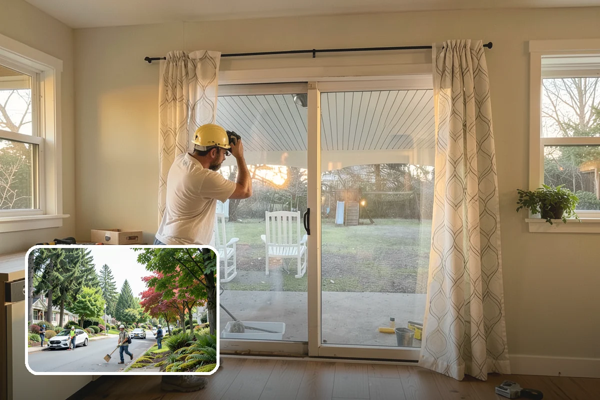 Bow Window Installation in Beaux Arts Village, King County, WA - Panoramic curved views and generous light