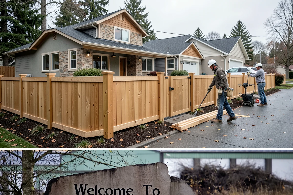Bow Window Installation in Buckley, Pierce County, WA - We favor drier weather for bow window installs since the wall and new roof are temporarily exposed.