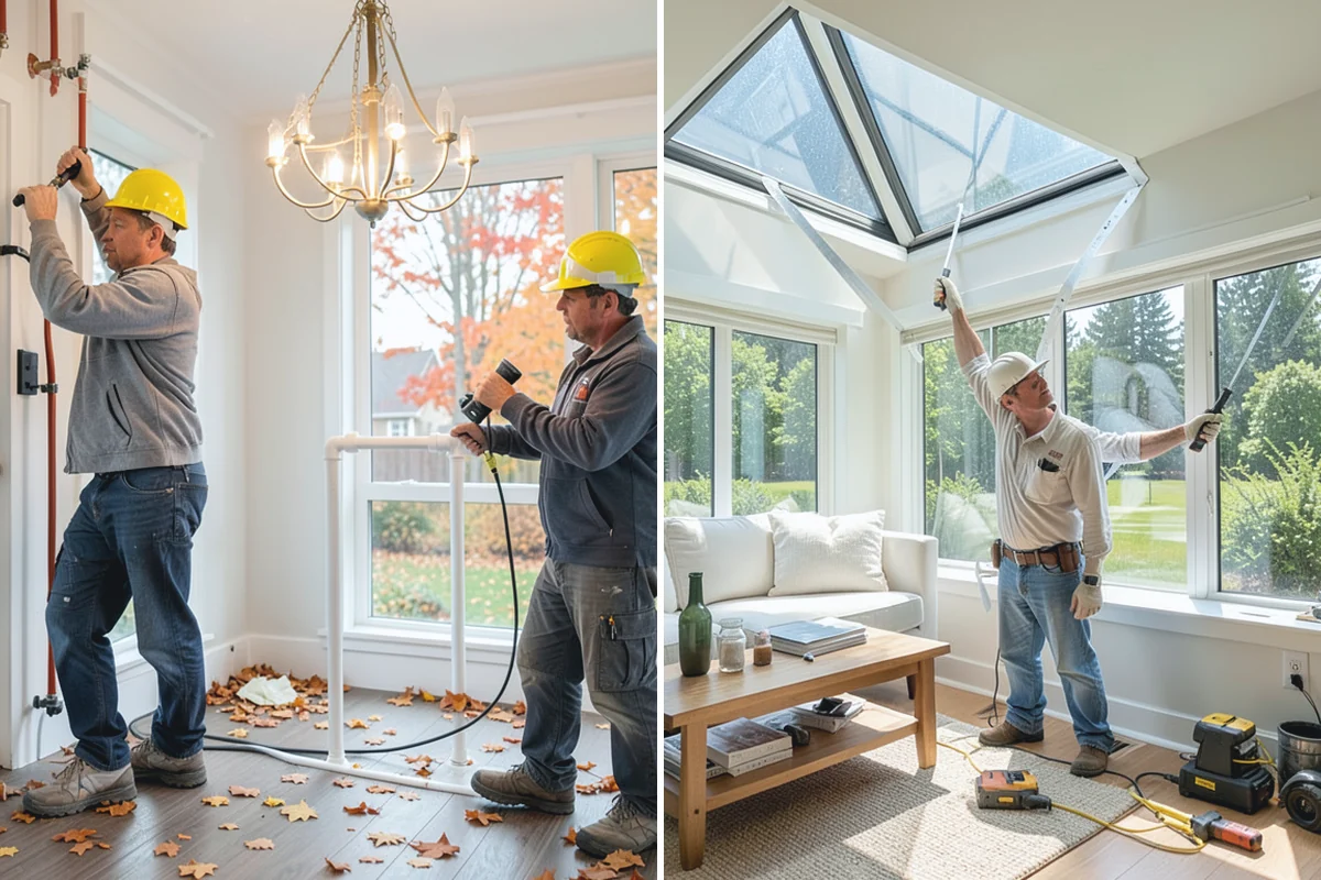 Bow Window Installation in Des Moines, King County, WA - Plan the curve, unit count, and support structure