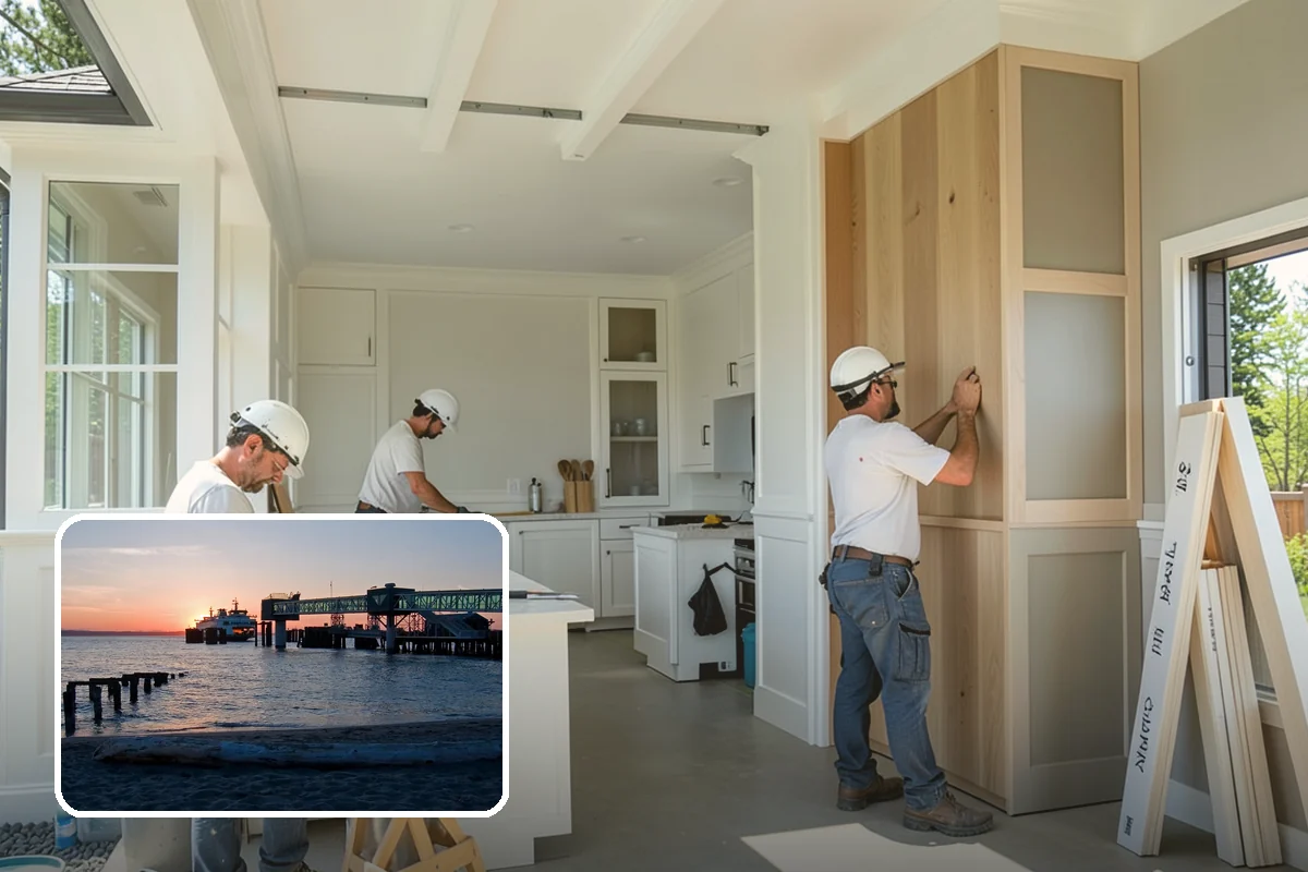 Bow Window Installation in Edmonds, Snohomish County, WA - Panoramic curved views and generous light