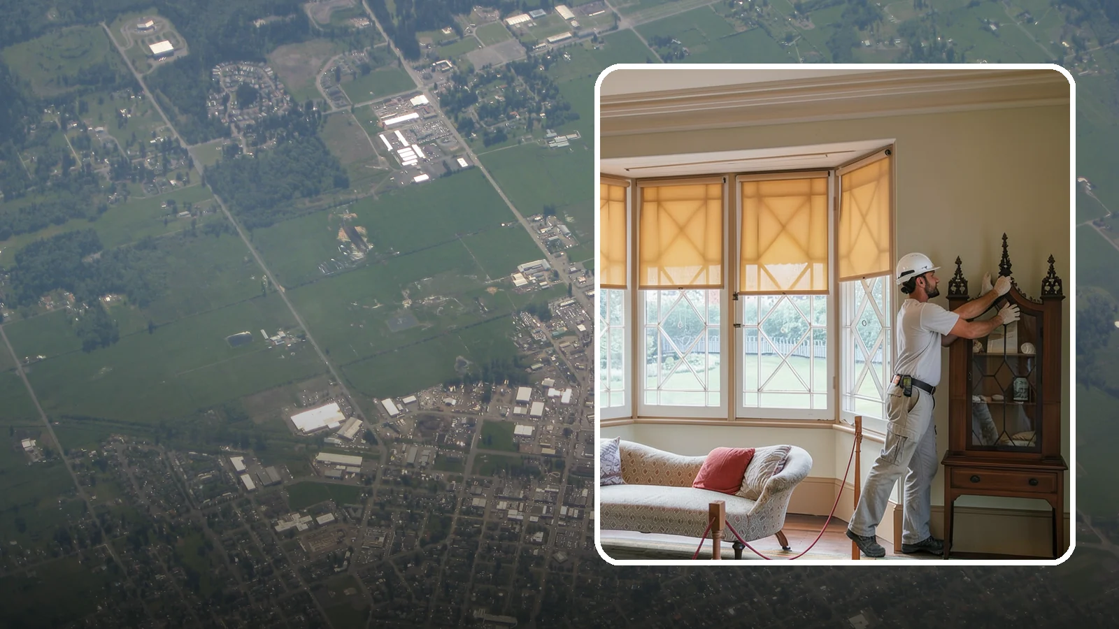 Bow Window Installation in Enumclaw, King County, WA - Installing gently curved bow windows that wrap your room in daylight and elegant, panoramic views.