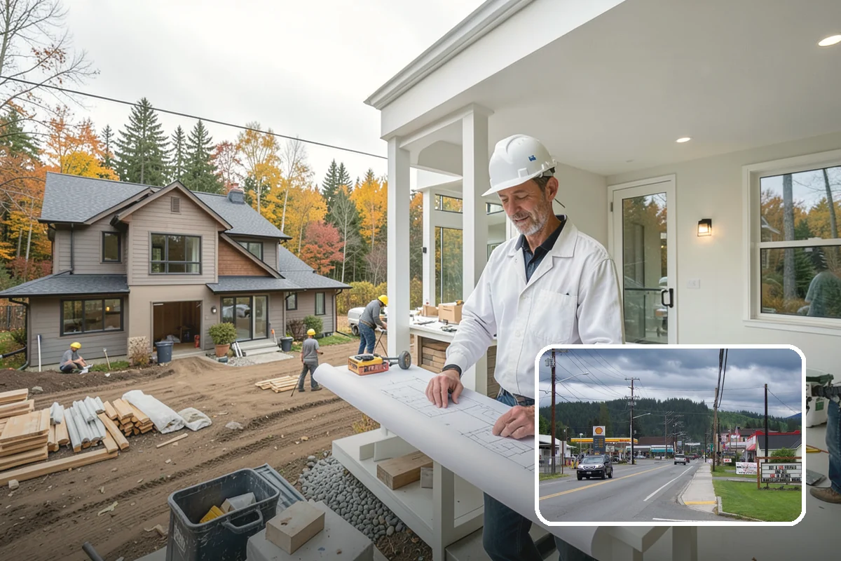 Bow Window Installation in Granite Falls, Snohomish County, WA - Panoramic curved views and generous light