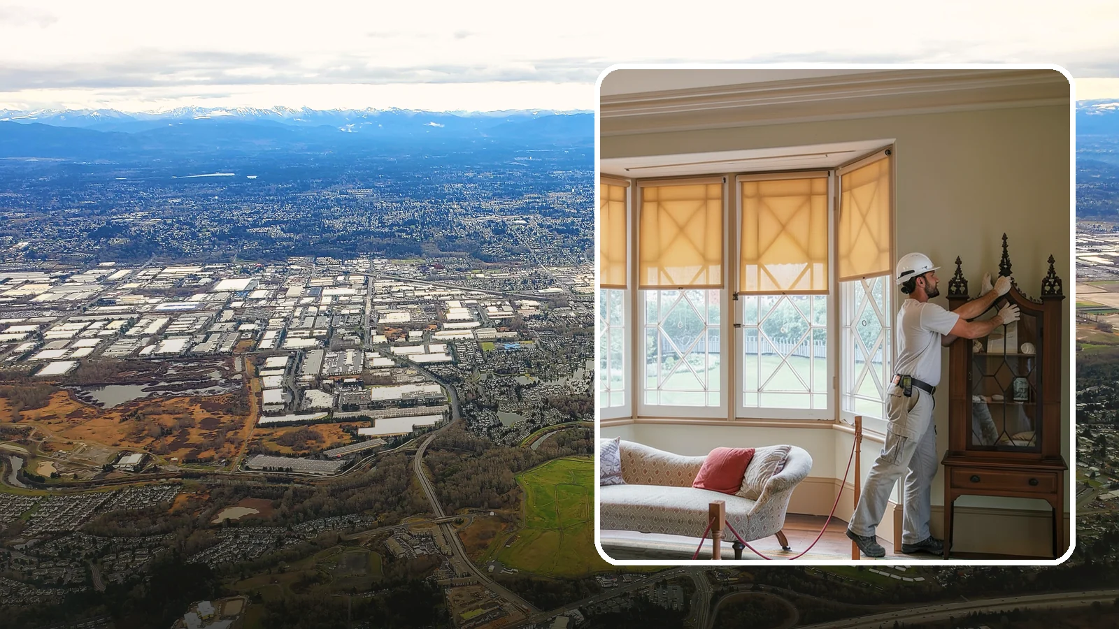 Bow Window Installation in Kent, King County, WA - Installing gently curved bow windows that wrap your room in daylight and elegant, panoramic views.