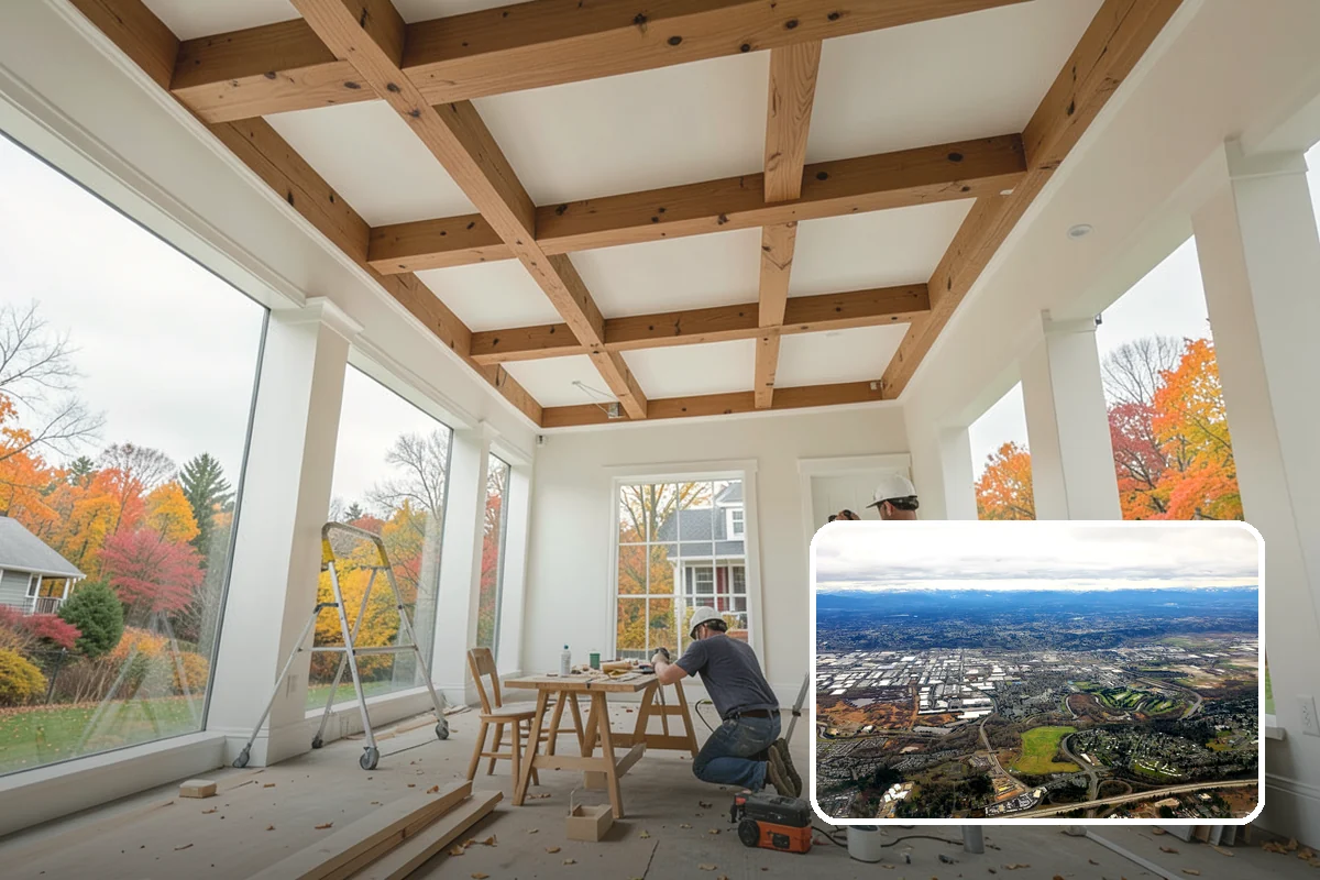 Bow Window Installation in Kent, King County, WA - Panoramic curved views and generous light