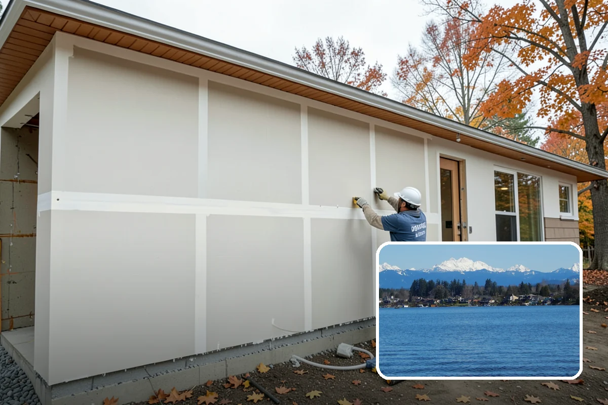 Bow Window Installation in Lake Stevens, Snohomish County, WA - Panoramic curved views and generous light