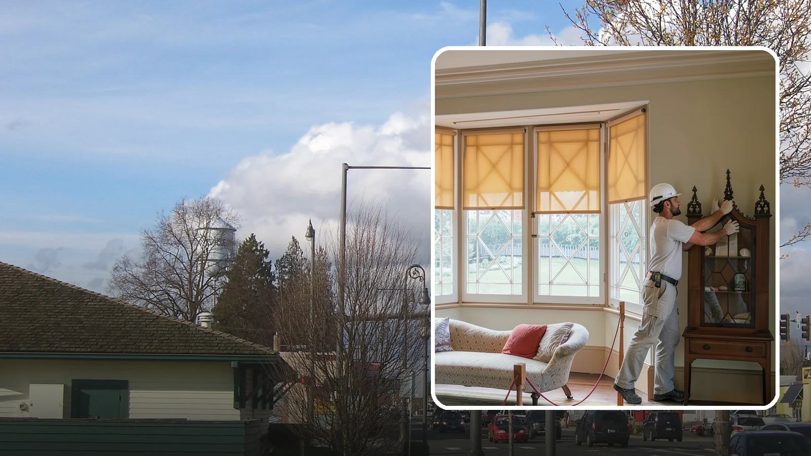 Bow Window Installation in Marysville, Snohomish County, WA - Installing gently curved bow windows that wrap your room in daylight and elegant, panoramic views.