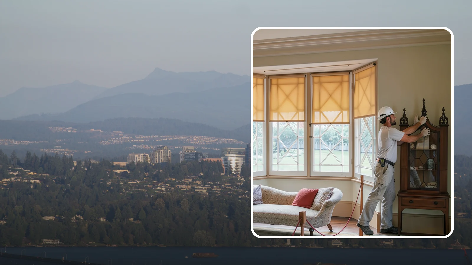 Bow Window Installation in Medina, King County, WA - Installing gently curved bow windows that wrap your room in daylight and elegant, panoramic views.