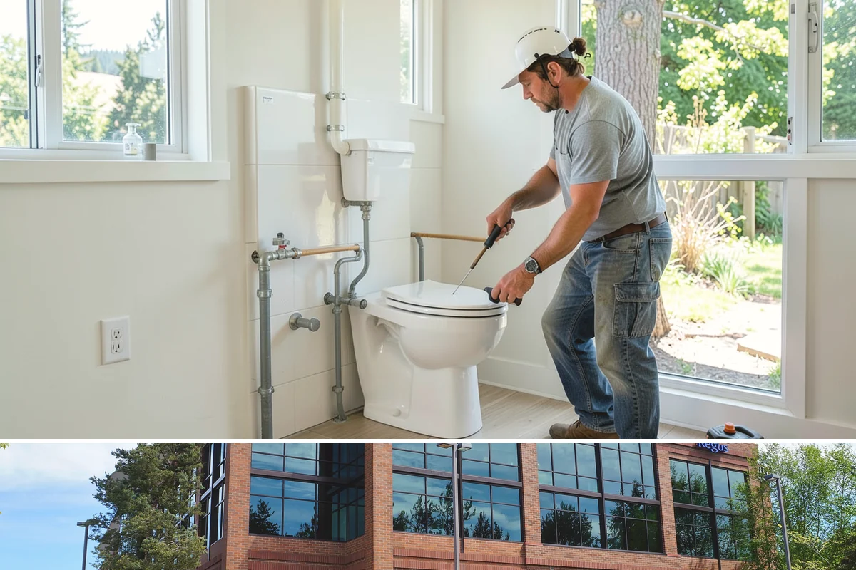 Bow Window Installation in Mountlake Terrace, Snohomish County, WA - We favor drier weather for bow window installs since the wall and new roof are temporarily exposed.