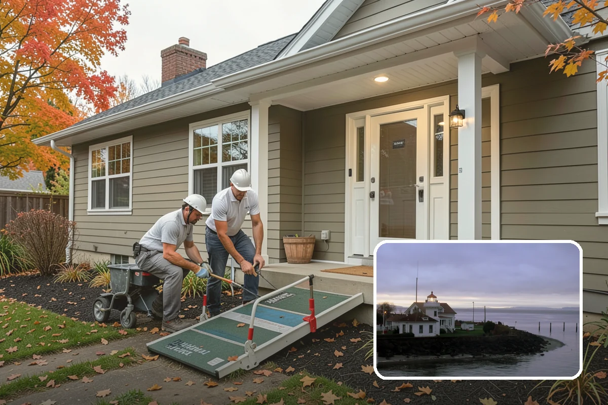 Bow Window Installation in Mukilteo, Snohomish County, WA - Panoramic curved views and generous light