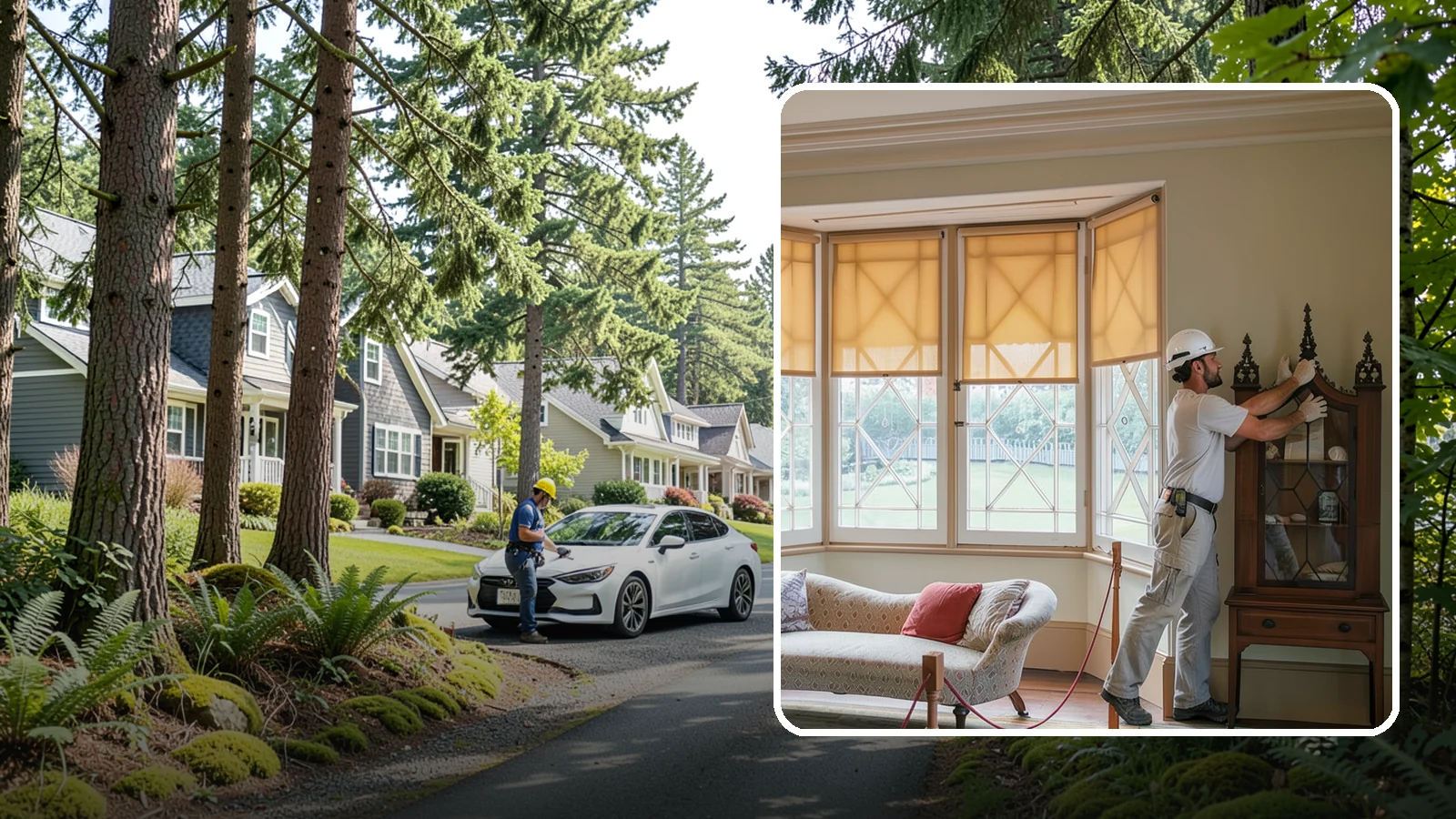 Bow Window Installation in Normandy Park, King County, WA - Installing gently curved bow windows that wrap your room in daylight and elegant, panoramic views.