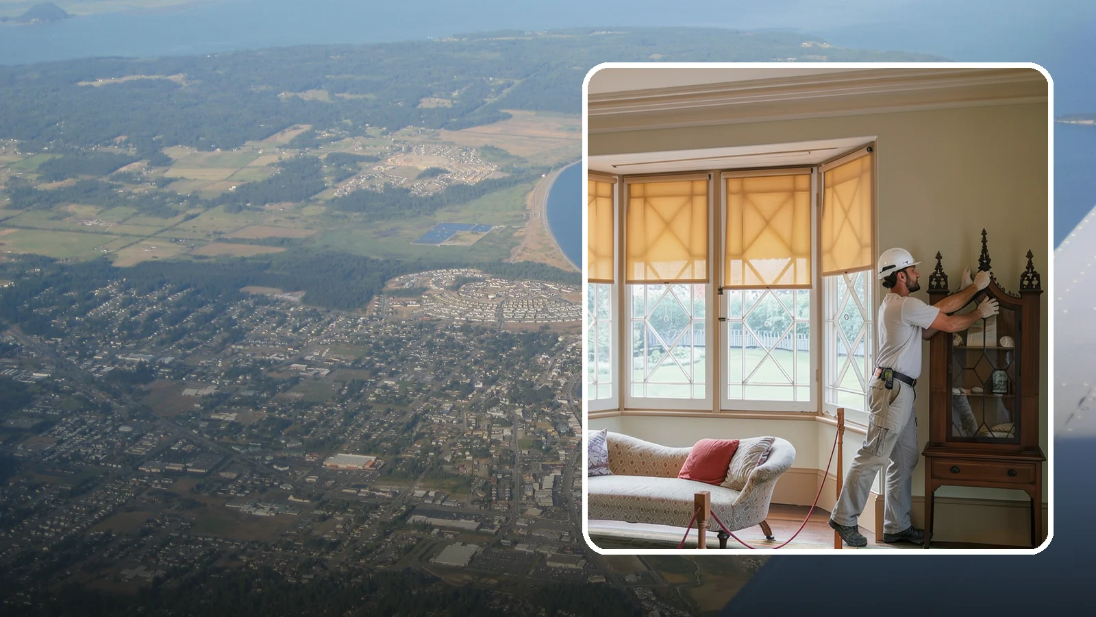 Bow Window Installation in Oak Harbor, Island County, WA - Installing gently curved bow windows that wrap your room in daylight and elegant, panoramic views.