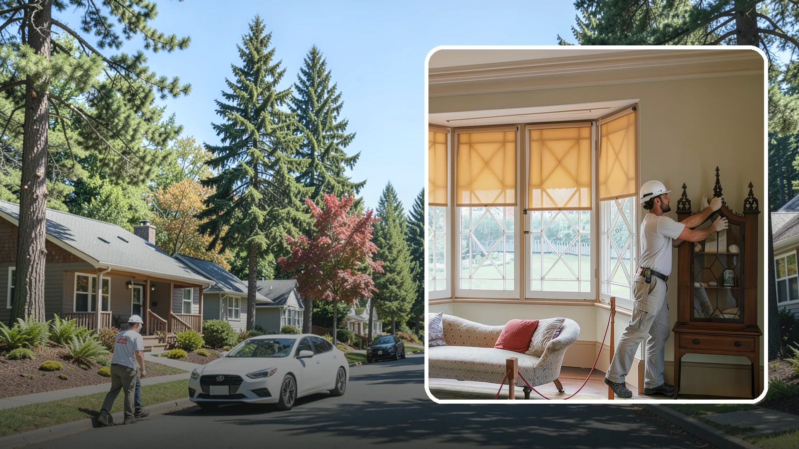 Bow Window Installation in Orting, Pierce County, WA - Installing gently curved bow windows that wrap your room in daylight and elegant, panoramic views.