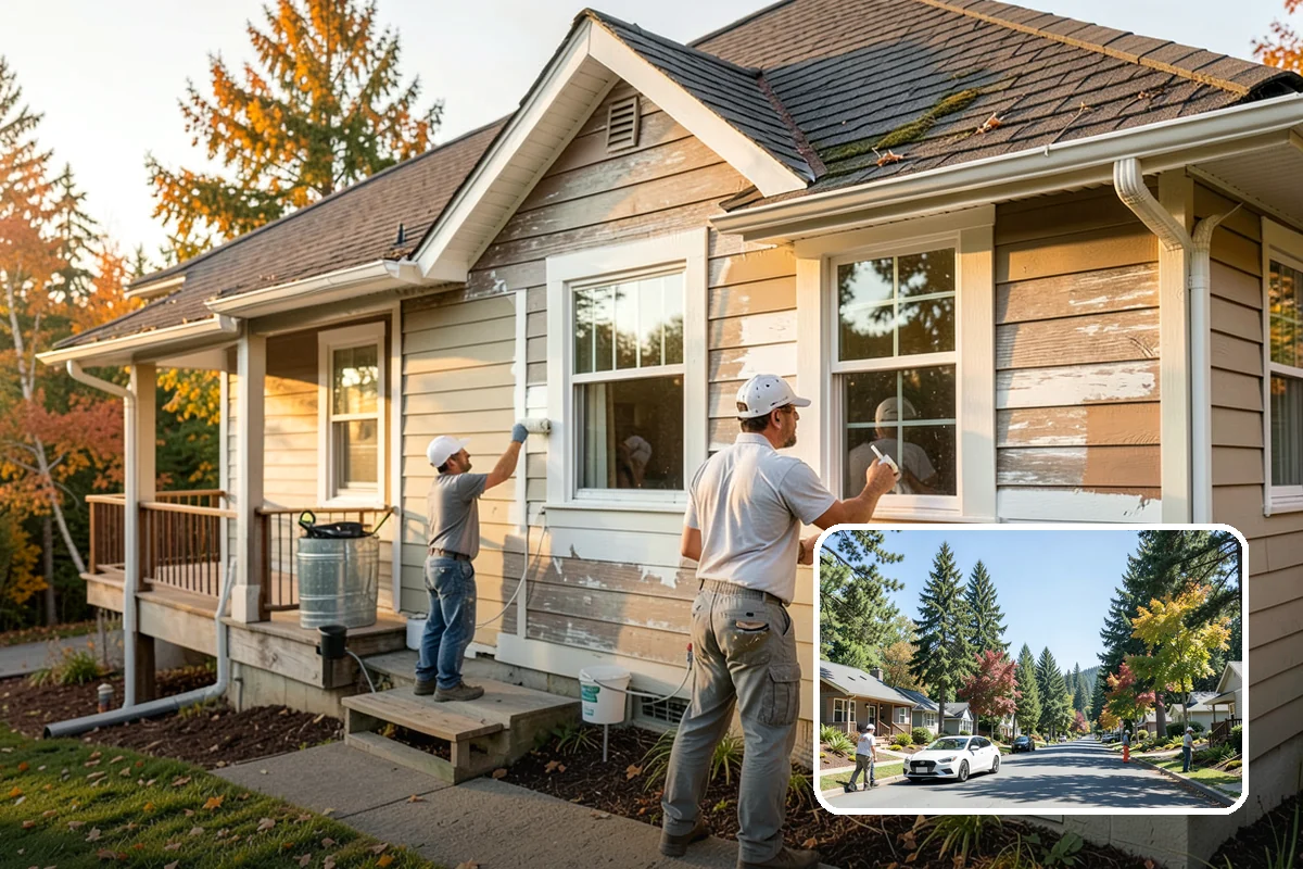 Bow Window Installation in Orting, Pierce County, WA - Panoramic curved views and generous light