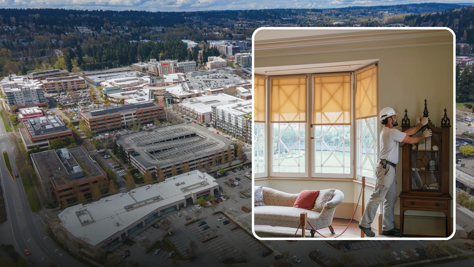 Bow Window Installation in Redmond, King County, WA - Installing gently curved bow windows that wrap your room in daylight and elegant, panoramic views.