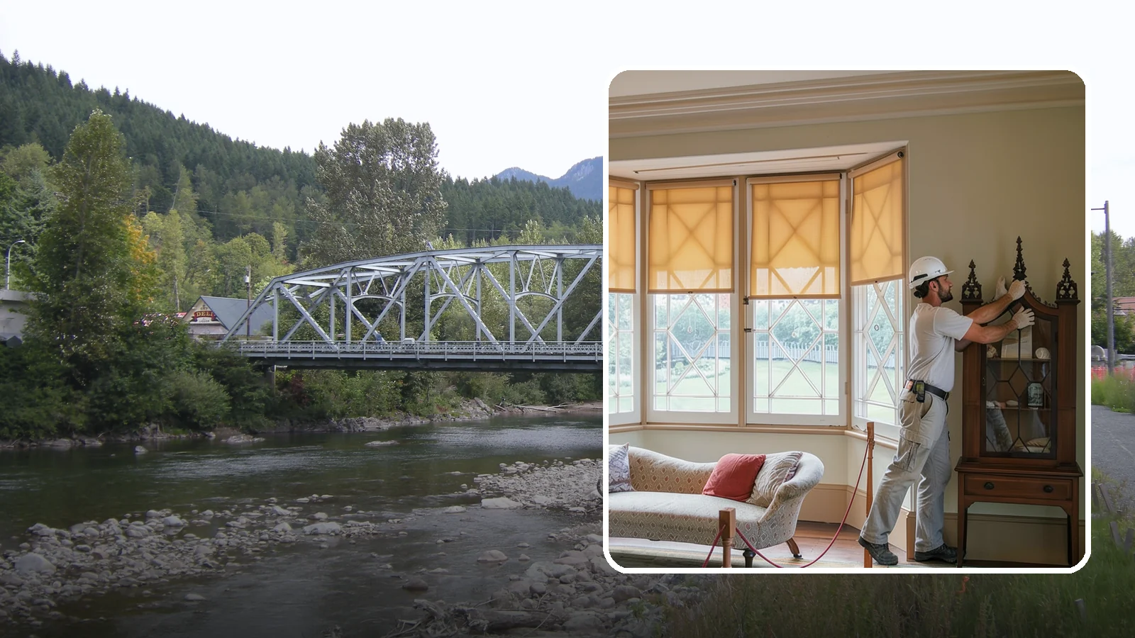 Bow Window Installation in Skykomish, King County, WA - Installing gently curved bow windows that wrap your room in daylight and elegant, panoramic views.