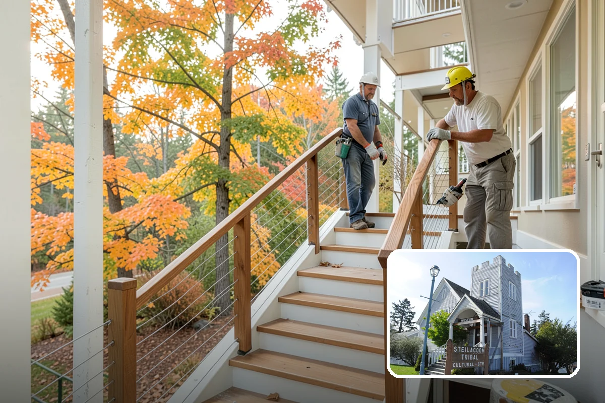 Bow Window Installation in Steilacoom, Pierce County, WA - Panoramic curved views and generous light