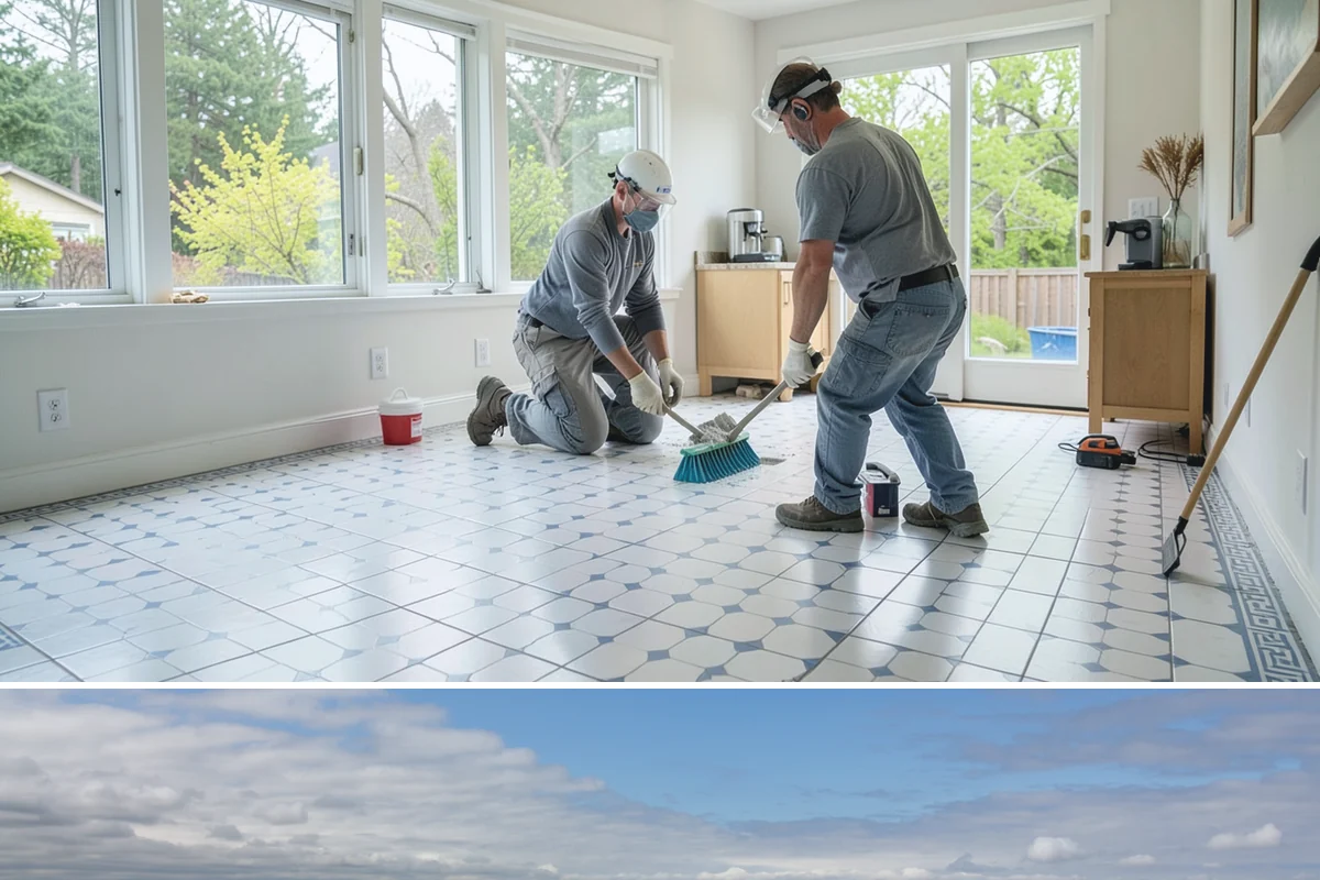 Bow Window Installation in University Place, Pierce County, WA - We favor drier weather for bow window installs since the wall and new roof are temporarily exposed.