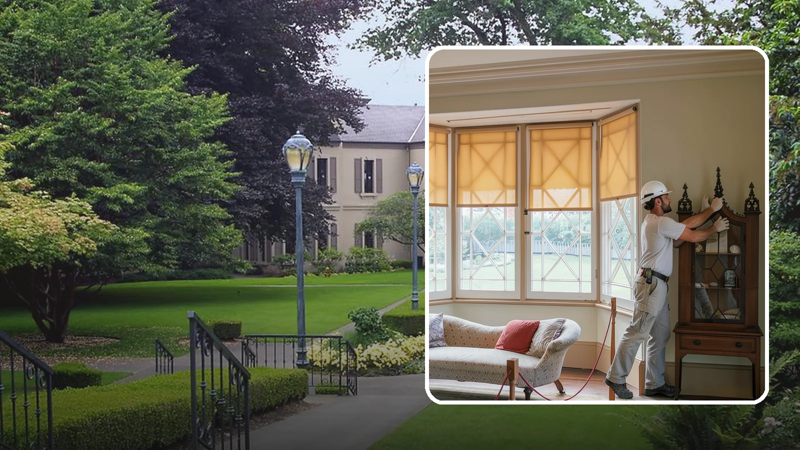 Bow Window Installation in Woodinville, King County, WA - Installing gently curved bow windows that wrap your room in daylight and elegant, panoramic views.