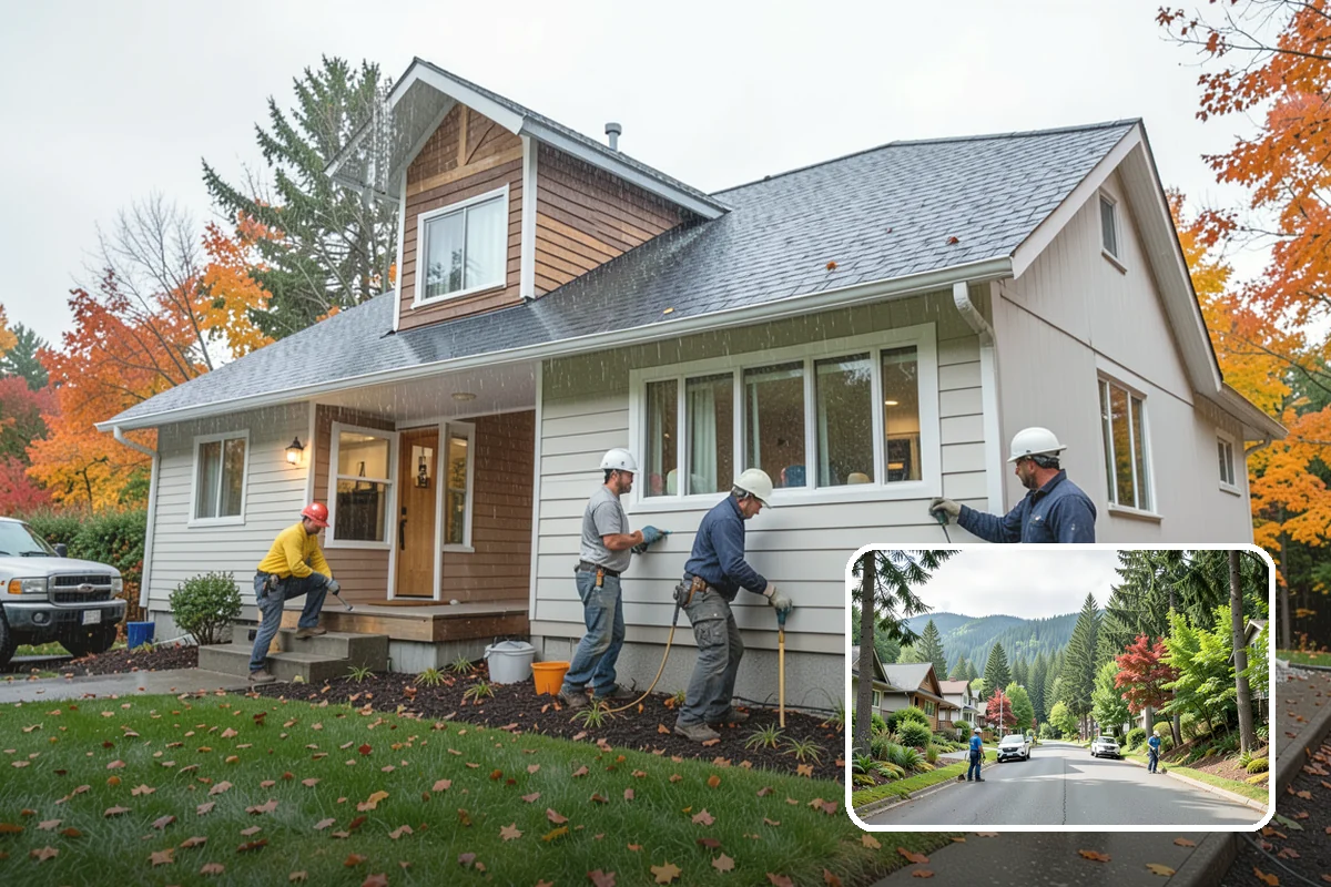 Bowing Wall Repair in Darrington, Snohomish County, WA - Wall movement stopped before it threatens the structure