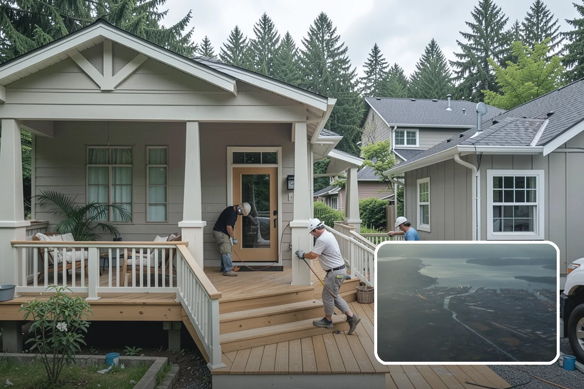 Bowing Wall Repair in Fife, Pierce County, WA - Wall movement stopped before it threatens the structure