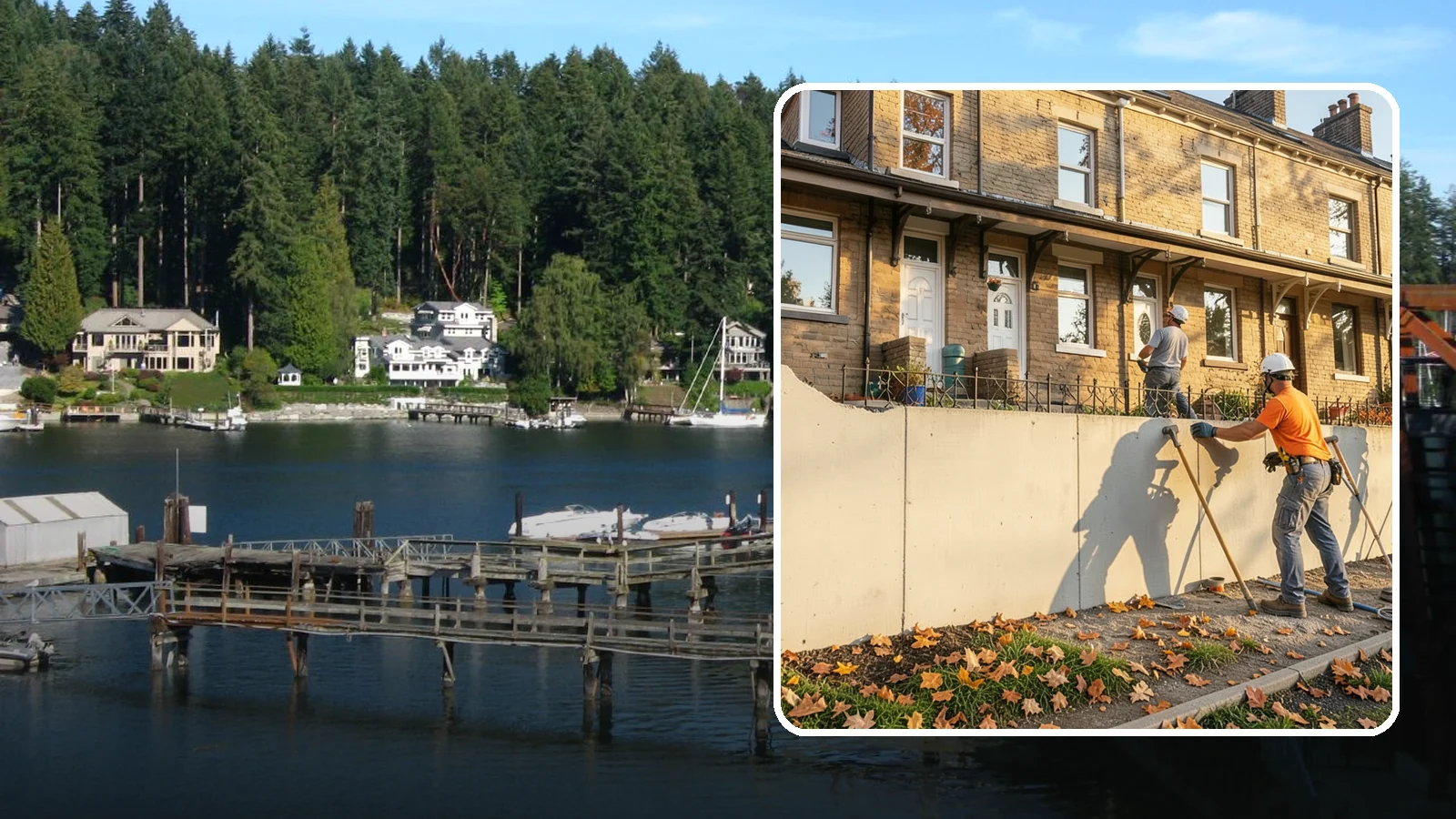 Bowing Wall Repair in Gig Harbor, Pierce County, WA - We straighten and stabilize bowing basement and foundation walls to stop movement and protect your home's structure.