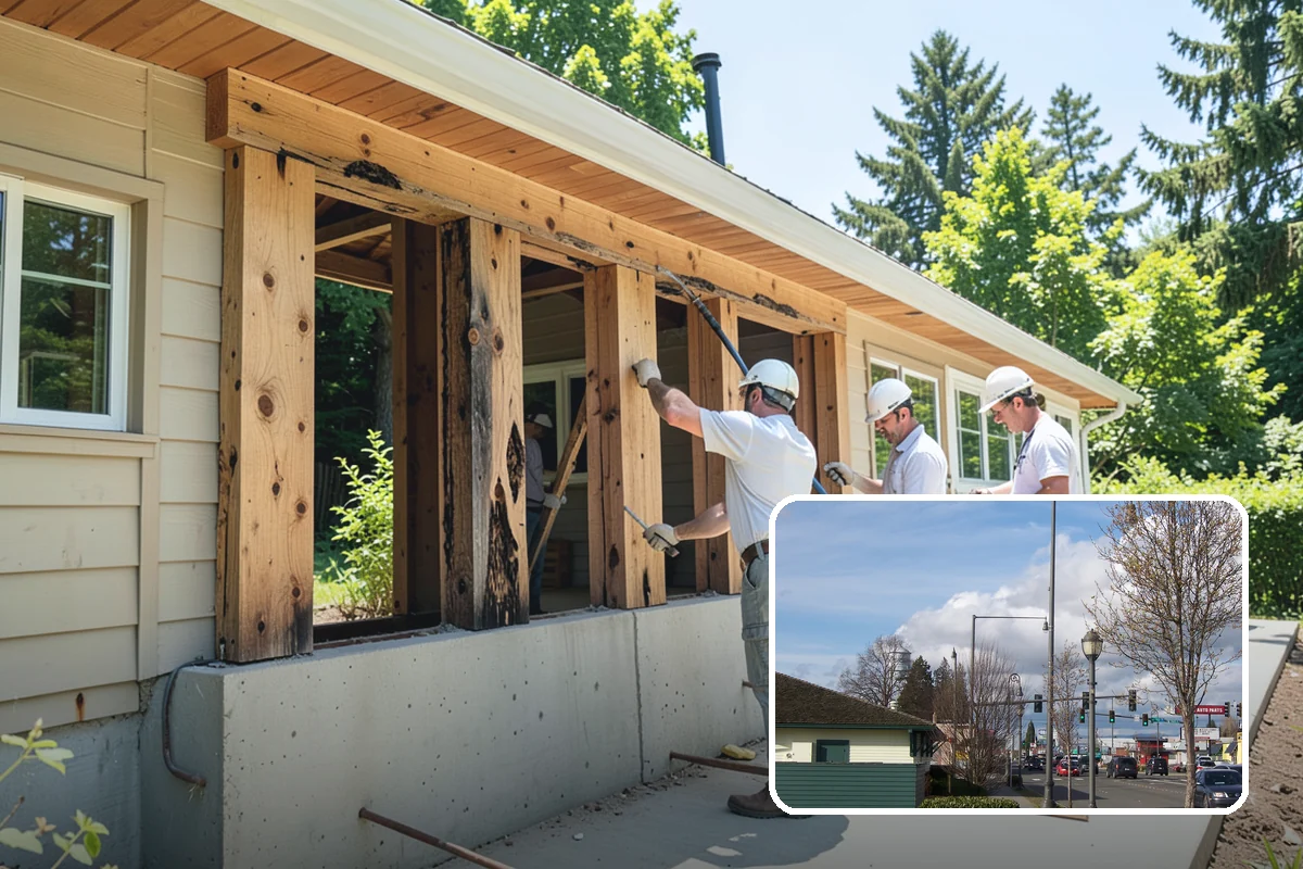 Bowing Wall Repair in Marysville, Snohomish County, WA - Wall movement stopped before it threatens the structure