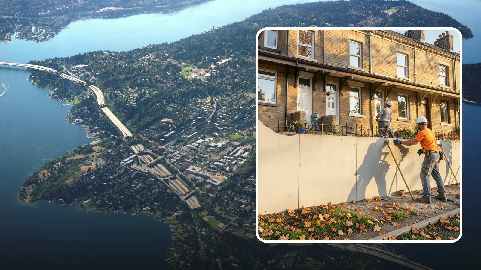 Bowing Wall Repair in Mercer Island, King County, WA - We straighten and stabilize bowing basement and foundation walls to stop movement and protect your home's structure.