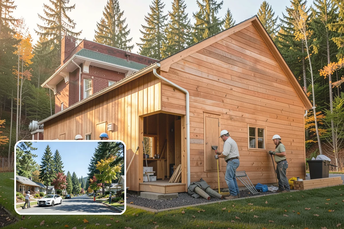 Bowing Wall Repair in Orting, Pierce County, WA - Wall movement stopped before it threatens the structure