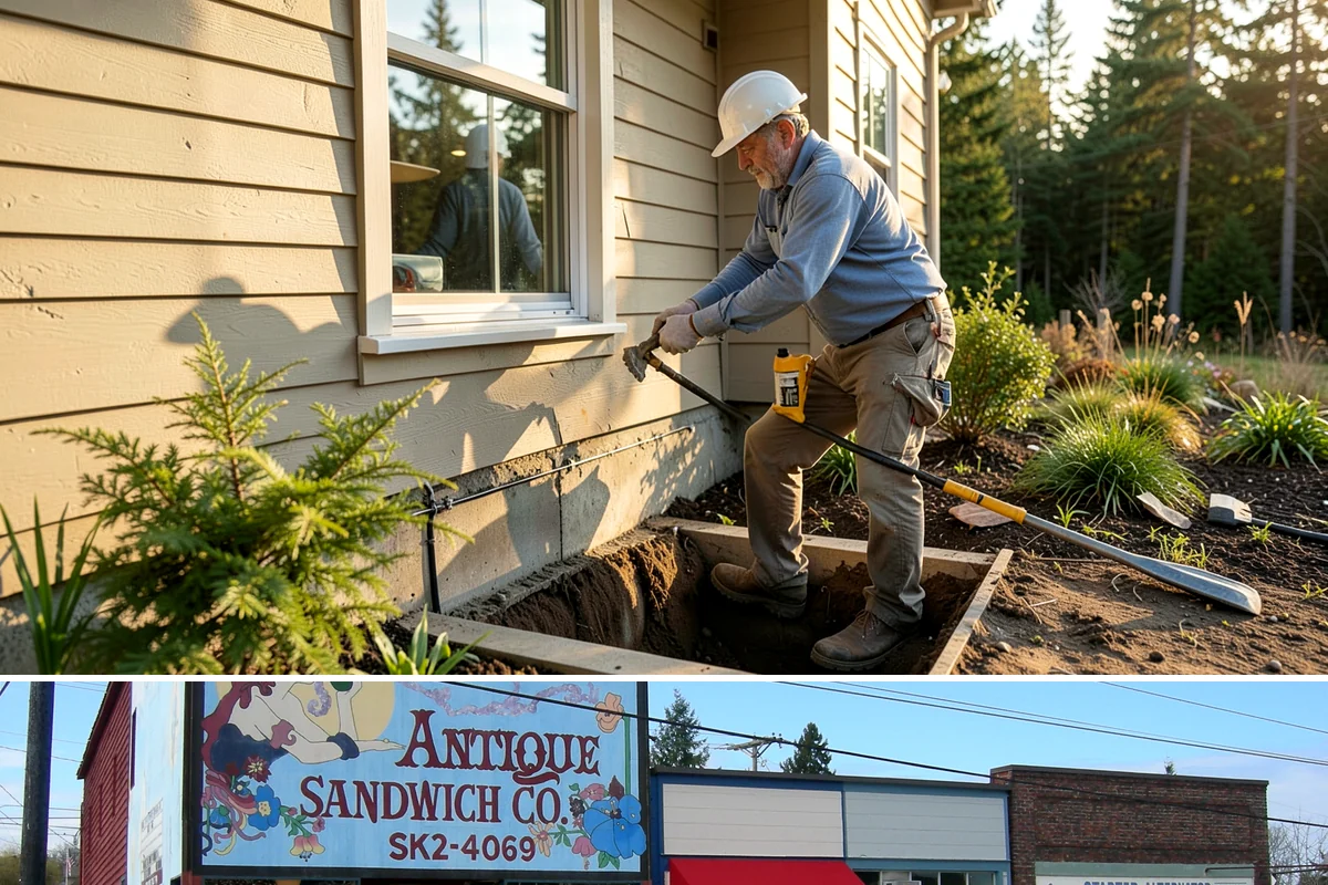 Bowing Wall Repair in Ruston, Pierce County, WA - Bowing wall repair is best addressed before winter, when saturated soils increase the pressure driving the movement.