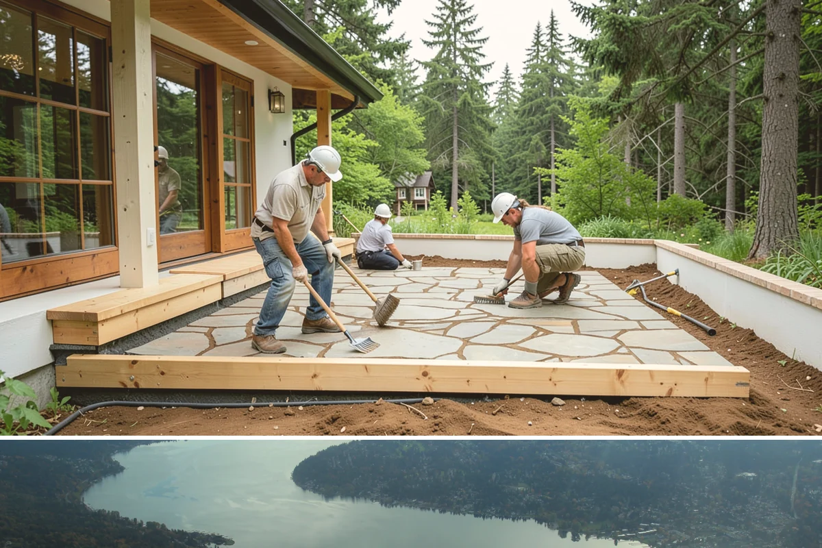 Bowing Wall Repair in Sammamish, King County, WA - Bowing wall repair is best addressed before winter, when saturated soils increase the pressure driving the movement.