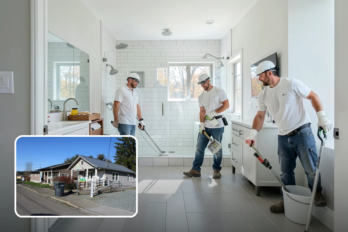 Bowing Wall Repair in South Prairie, Pierce County, WA - Wall movement stopped before it threatens the structure