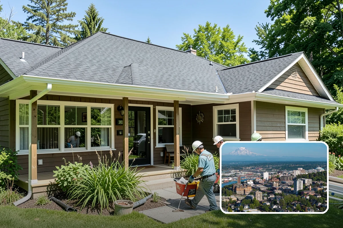 Bowing Wall Repair in Tacoma, Pierce County, WA - Wall movement stopped before it threatens the structure