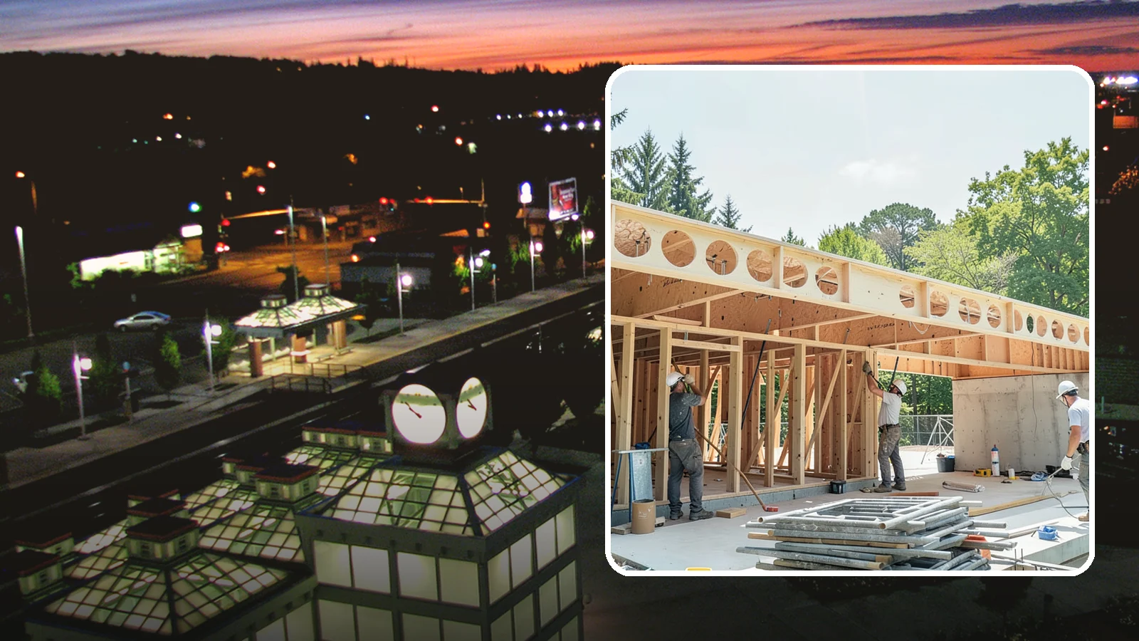 Box Beam Installation in Auburn, King County, WA - Custom box beam installation that adds the look of structural timber ceilings without heavy solid-wood weight.