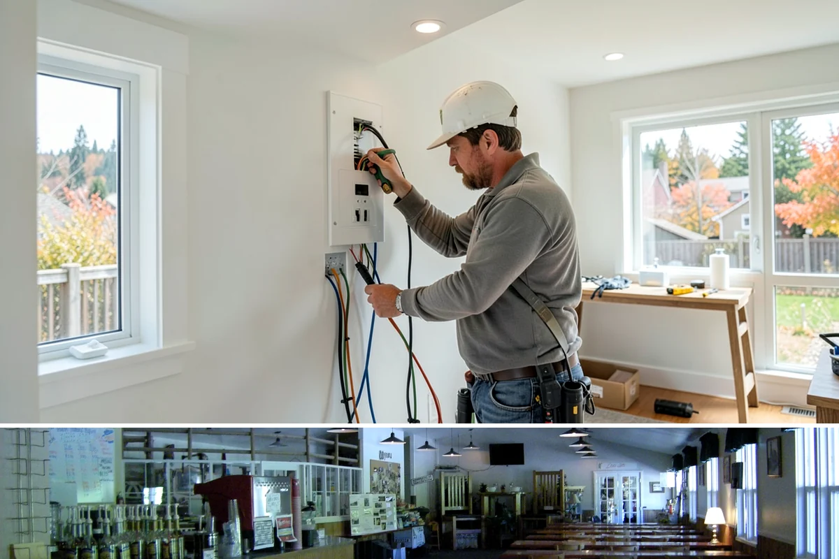 Box Beam Installation in Black Diamond, King County, WA - Box beams are fabricated and installed indoors year-round, a productive winter project in the rainy PNW.
