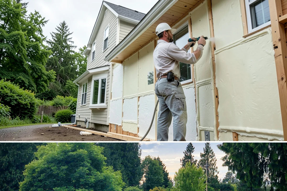 Box Beam Installation in Bonney Lake, Pierce County, WA - Box beams are fabricated and installed indoors year-round, a productive winter project in the rainy PNW.