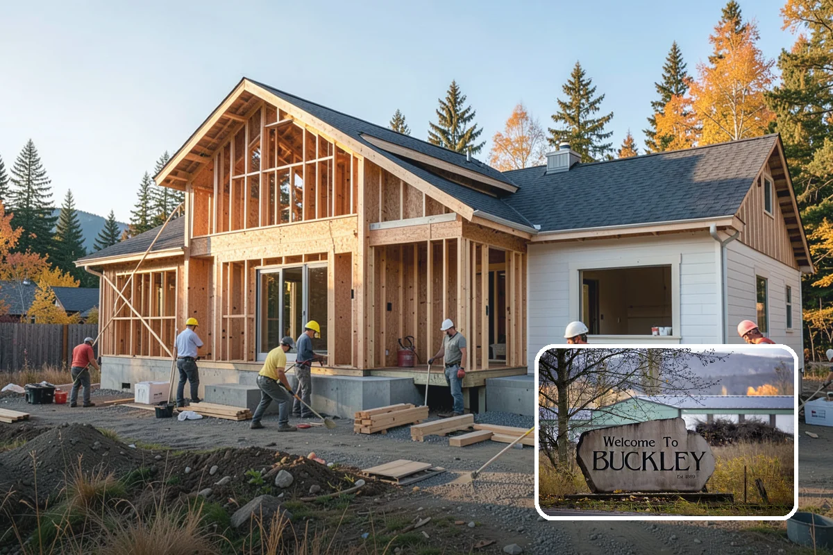 Box Beam Installation in Buckley, Pierce County, WA - The look of solid timber without the weight