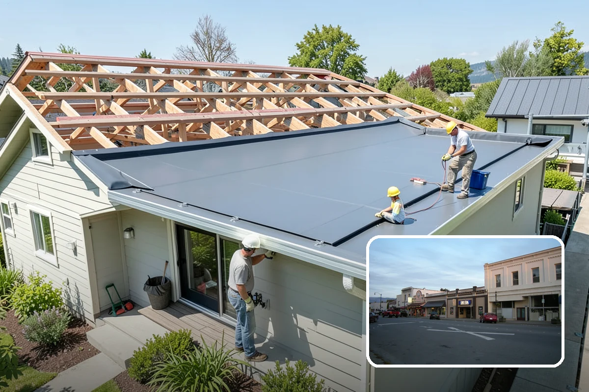 Box Beam Installation in Burlington, Skagit County, WA - The look of solid timber without the weight