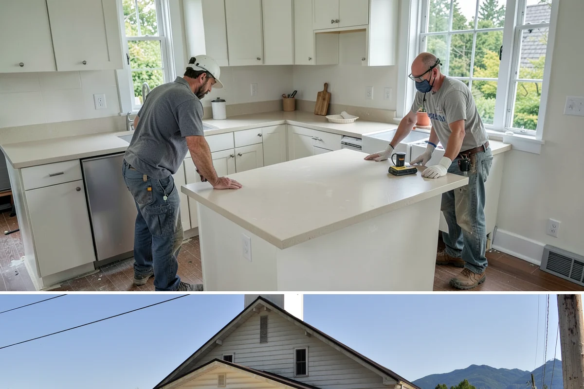Box Beam Installation in Concrete, Skagit County, WA - Box beams are fabricated and installed indoors year-round, a productive winter project in the rainy PNW.