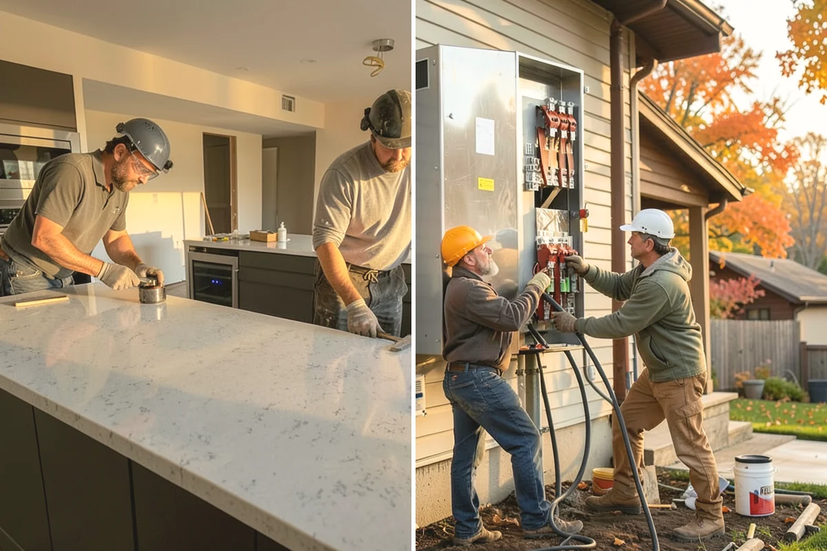 Box Beam Installation in Covington, King County, WA - Design beam layout, size, and finish