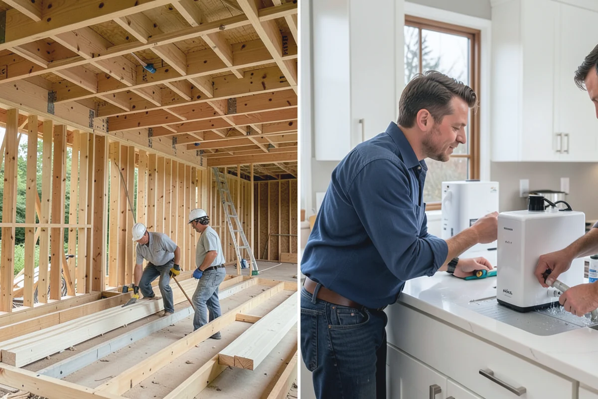 Box Beam Installation in Darrington, Snohomish County, WA - Design beam layout, size, and finish