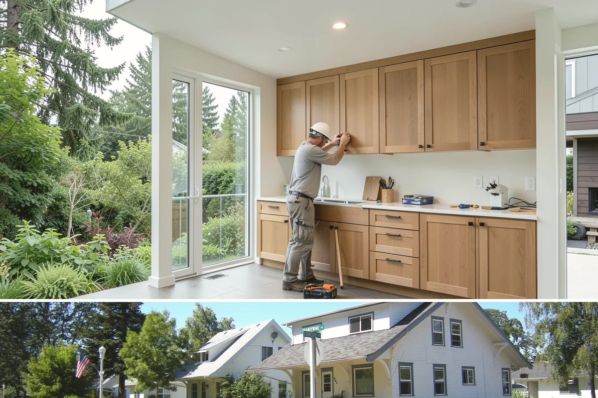 Box Beam Installation in DuPont, Pierce County, WA - Box beams are fabricated and installed indoors year-round, a productive winter project in the rainy PNW.