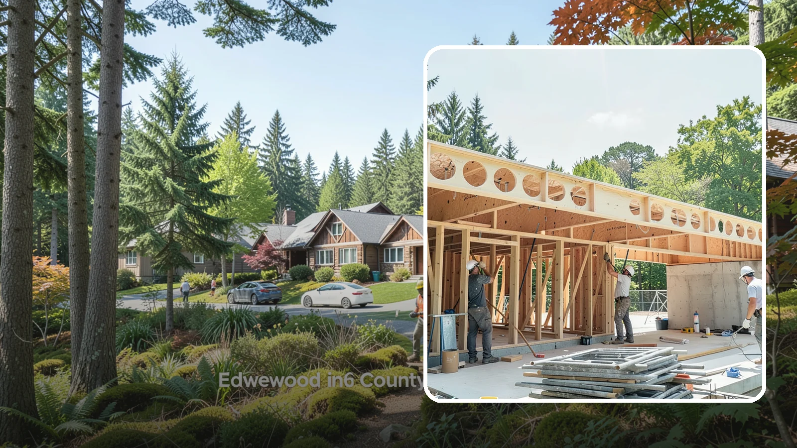 Box Beam Installation in Edgewood, Pierce County, WA - Custom box beam installation that adds the look of structural timber ceilings without heavy solid-wood weight.