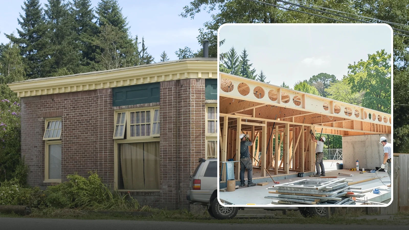 Box Beam Installation in Hamilton, Skagit County, WA - Custom box beam installation that adds the look of structural timber ceilings without heavy solid-wood weight.