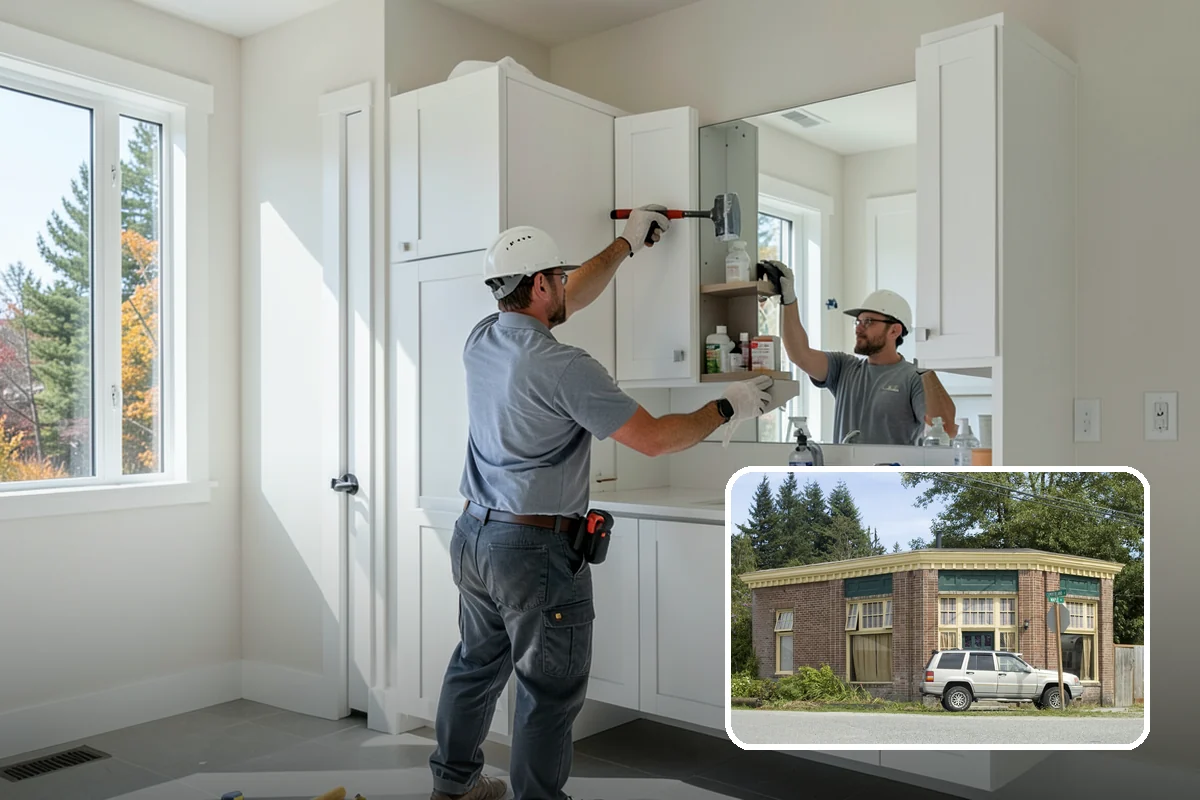 Box Beam Installation in Hamilton, Skagit County, WA - The look of solid timber without the weight