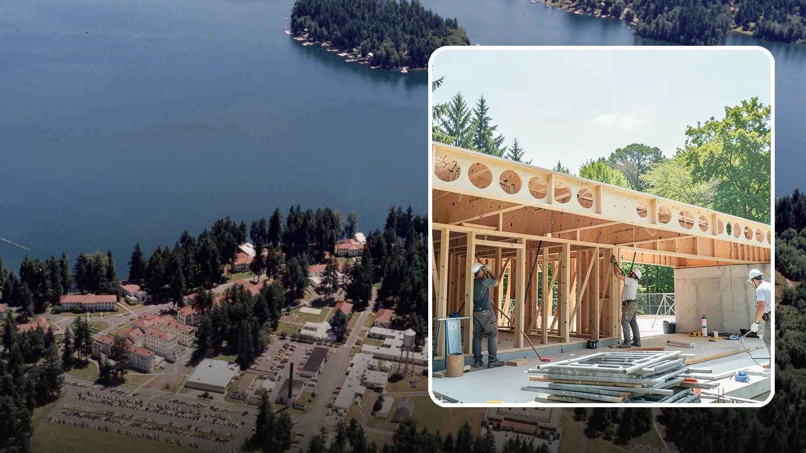 Box Beam Installation in Lakewood, Pierce County, WA - Custom box beam installation that adds the look of structural timber ceilings without heavy solid-wood weight.