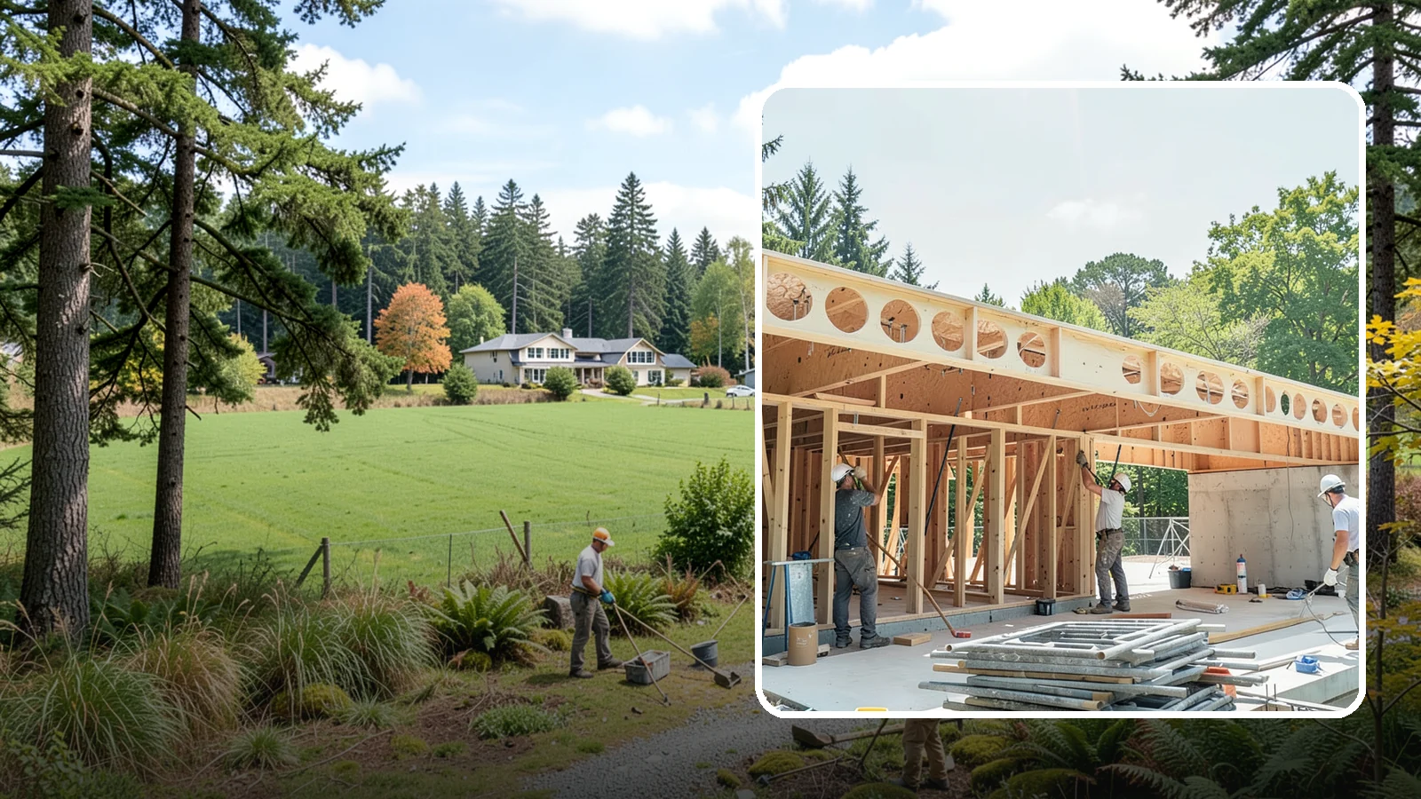 Box Beam Installation in Lyman, Skagit County, WA - Custom box beam installation that adds the look of structural timber ceilings without heavy solid-wood weight.