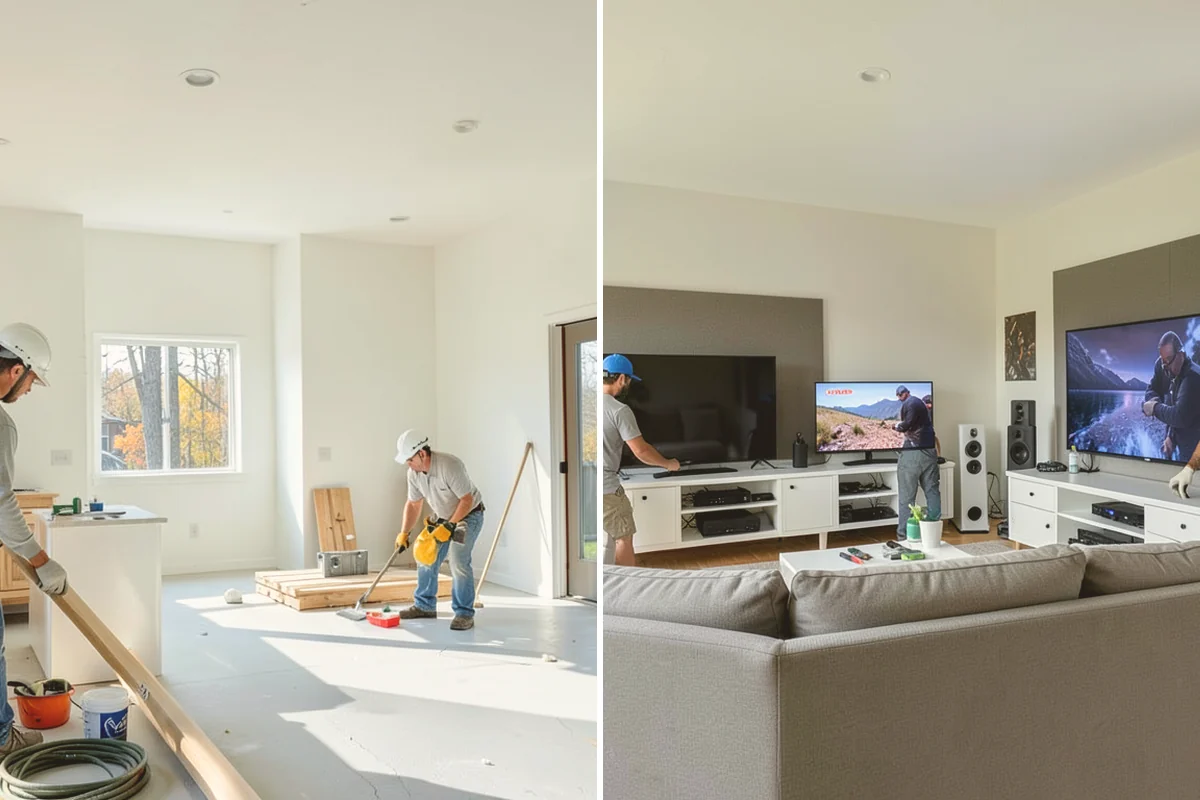Box Beam Installation in Lynnwood, Snohomish County, WA - Design beam layout, size, and finish