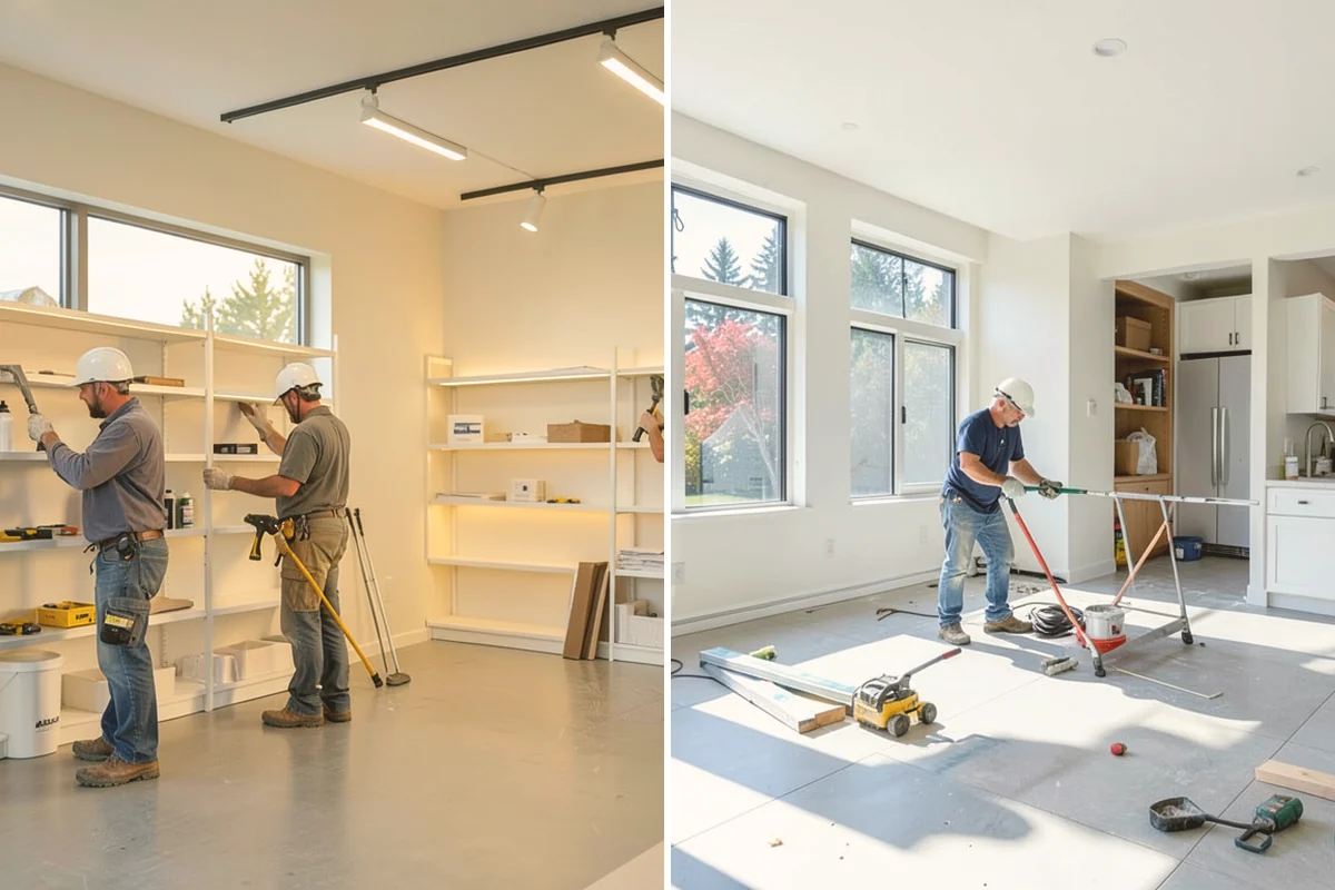 Box Beam Installation in Mount Vernon, Skagit County, WA - Design beam layout, size, and finish