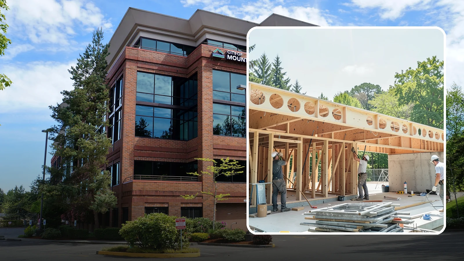 Box Beam Installation in Mountlake Terrace, Snohomish County, WA - Custom box beam installation that adds the look of structural timber ceilings without heavy solid-wood weight.