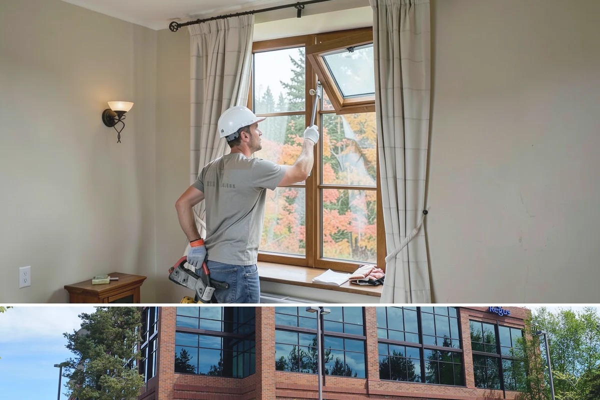 Box Beam Installation in Mountlake Terrace, Snohomish County, WA - Box beams are fabricated and installed indoors year-round, a productive winter project in the rainy PNW.